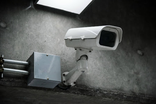 cctv camera on wall